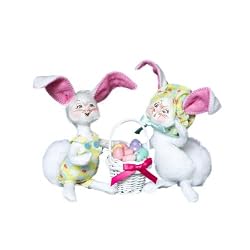 5" Easter Basket Couple by Annalee