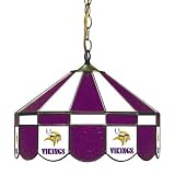 Minnesota Vikings Stained Glass Pub Light Style: Swag