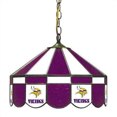 Minnesota Vikings Stained Glass Pub Light Style: Swag