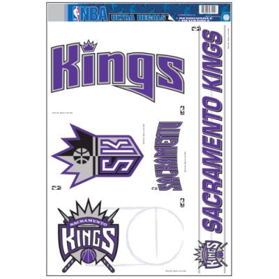 Sacramento Kings Official Logo 11"x17" Ultra Decal Window Cling Set