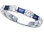 0.95 cttw Karina B(tm) Genuine Sapphire Band - Platinum, 18kt White or Yellow Gold
