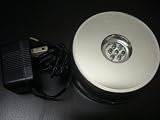 Rotating mirror on top 7LED Colored lights Illuminated Display Stand Base L Swarovski