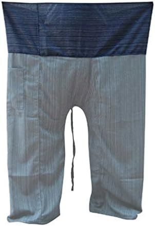 Welcome2Thailand Thai Fisherman Pants Yoga Trousers Free Size Plus Size Cotton