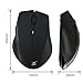iXCC Wireless Mouse 2.4GHz 1600 DPI, 6 Buttons with Nano USB Receiver for PC, Mac, Netbook, Laptop or More- Black