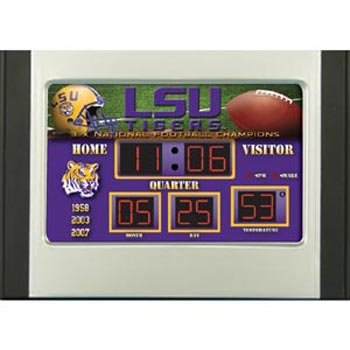 NCAA LSU Tigers NG Scoreboard Desk Clock