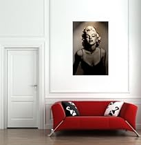Marilyn Monroe Vintage Black White Print On Canvas Giant Wall Art 24x36 Review 616182 Sallybilski2932