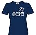 DIE DREI AFFEN - SAW IT - HEARD IT - GOT IT! - VOLLEYBALL BEACH VOLLEY BALL Girlie-Shirt Navy L