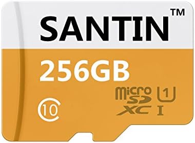 SANTIN@256GB Class 10 Micro Sd Sdxc Tf Flash Memory Card with Adapter Memory Card