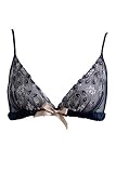 Sally Jones Natalia Navy Silk Soft Cup Boudoir Bra