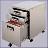 Mobile File Cabinet (SILVER 18567)