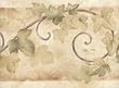 Linen Vine Scroll Wallpaper Border