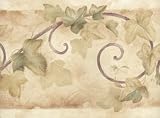 Linen Vine Scroll Wallpaper Border