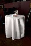 New Pack of (10) 120 White Round Tablecloths Seamless 100% Heavy Woven Polyester