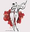 Tango In Red by Misha Lenn Fine Art Print Poster