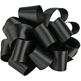 Offray Double Face Satin Craft Ribbon, 5/8-Inch Wide by 100-Yard Spool, Black