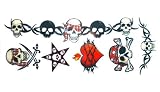 Frightful Skulls Pirate Temporary Tattoo Kit