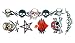 Frightful Skulls Pirate Temporary Tattoo Kit