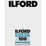 Ilford Delta Pro 100 Fine Grain Medium Speed, Black and White Film, ISO 100, 4 x 5" - 25 Sheets