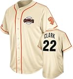 San Fransisco Giants Will Clark Majestic Throwback Traditional Jersey (Large)