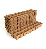 Davids Garden Tool Seed Starter Organic DOT Pot Square 2 1/3 Inches x 2 1/3 Inches Tall 18 Cells per Strip 10 Strips per Order