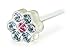 Blomdahl Medical Plastic Daisy, Alexandrite/ Rose title=