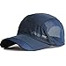 YING LAN Summer Autumn Men Women Outdoor Sport Baseball Hat Running Visor Sun Cap Navy