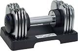 Adjustable Chrome Dumbbell Set 3-25 lb Setting
