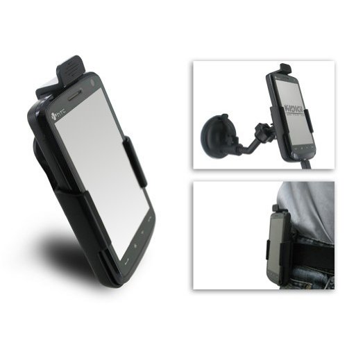 Bluetrade Tasche mit Befestigung G&uuml;rtel-Clip und Autohalterung f&uuml;r HTC Touch HD