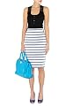Graphic Stripe Pencil Skirt