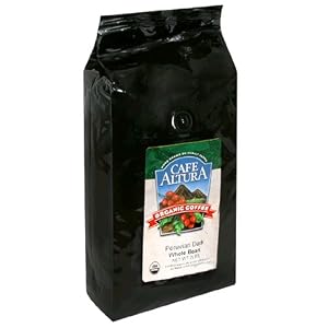 Cafe Altura Organic Coffee, Peruvian Dark, Whole Bean, 32-Ounce Bag