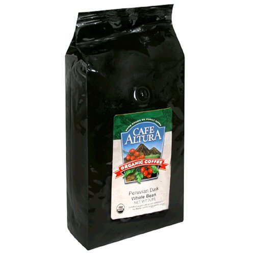 Café Altura Organic Coffee, Peruvian Dark, Whole Bean, 32-Ounce Bag by Café Altura
