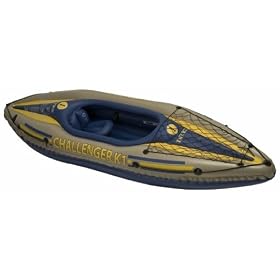 Intex CHALLENGER K1 KAYAK (84 Aluminum Oars, 68305) with carry bag