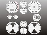 1967-1968 Ford Mustang White Face Gauges