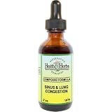 Alternative Health & Herbs Remedies Sinus And Lung Congestion, 1-Ounce Bottle (Pack of 2)