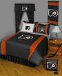 NHL Philadelphia Flyers Comforter and Sheets 4 Pc Twin Bedding Set