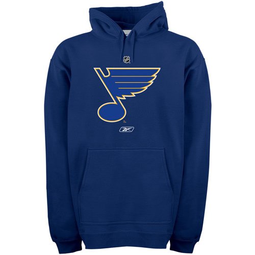 NHL St. Louis Blues Primary Logo Hooded Fleece (Dark Navy, Medium)