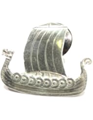 Sterling Silver Viking Ship Pin