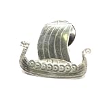 Sterling Silver Viking Ship Pin