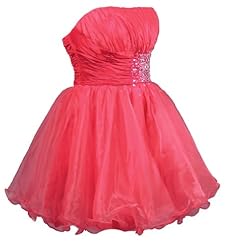Beaded Lace-Up Short Organza Prom Dress/Mini Dress 