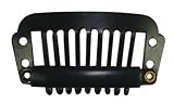Hair Art Hair Piece And Wigs Clips Medium Black (Pack of 2)