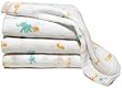 Pinzon Baby by aden + anais, 100-Percent Cotton Muslin Swaddle Blanket, Set of 4, Wild Thing