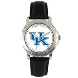 University of Kentucky Wildcats UK Men's Leather Watch