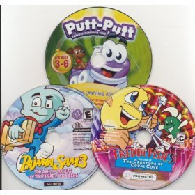 Putt-Putt Time, Pajama Sam 3 and Freddi Fish 5 