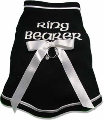 Dog Ring Bearer Wedding Shirt, X-Small
