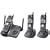 Panasonic Refurb KXTG5623B 5.8GHz Cordless Phone, 3 Handset, 1x3,Black