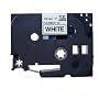 Brother 1 Inch x 26.2 Feet Black on White Flexible ID Tape (TZFX251)