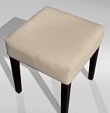 Leder hocker Nina - 4 creme kolonial. Auf Lager