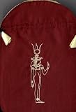 Tarot-Beutel Kleopatra. Satin, rot mit Stickerei - Lo Scarabeo