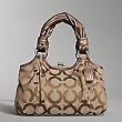 NEW AUTHENTIC COACH PARKER OP ART SATCHEL (Khaki/Bronze)