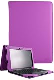 HHI Asus Transformer Prime TF201 Keyboard Case with Slim Portfolio Stand Cover – Purple (Package include a HandHelditems Sketch Stylus Pen)